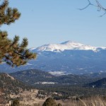 Der Pikes Peak von Westen gesehen