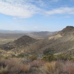 Blick von den Weaver Mountains Richtung Westen