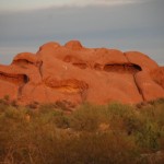 Felsen im Sonnenuntergang