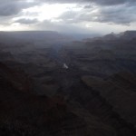 Wolken über dem Canyon